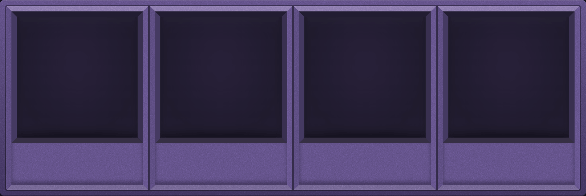Dusk Lilac Display Case (1x4)